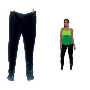 New Balance Lime Glo Premium Performance Running Tight SM Good